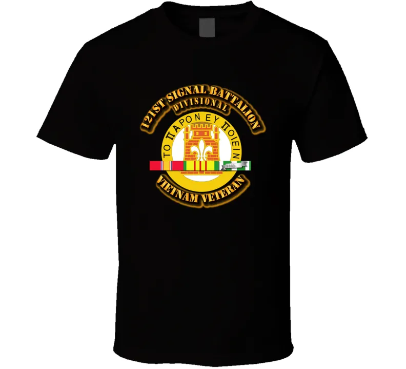 121st Signal Battalion (Divisional) with Vietnam Service Ribbons Classic T Shirt