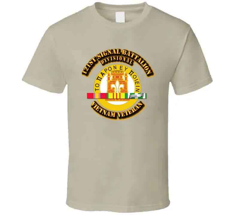 121st Signal Battalion (Divisional) with Vietnam Service Ribbons Classic T Shirt