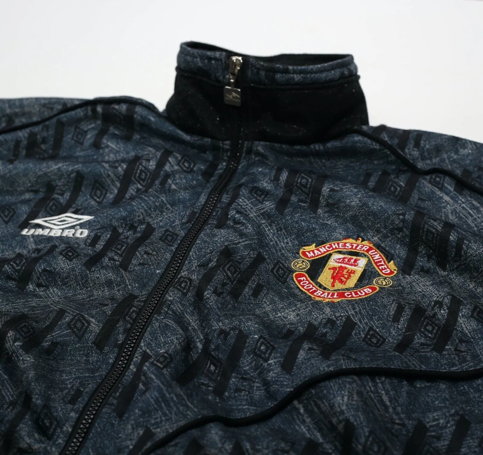 1992/93 MANCHESTER UNITED Vintage Umbro Track Top Jacket (S/M)