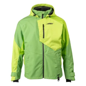 509  Evolve Snowmobile Jacket Shell Durable Breathable Liner Warm Acid Green