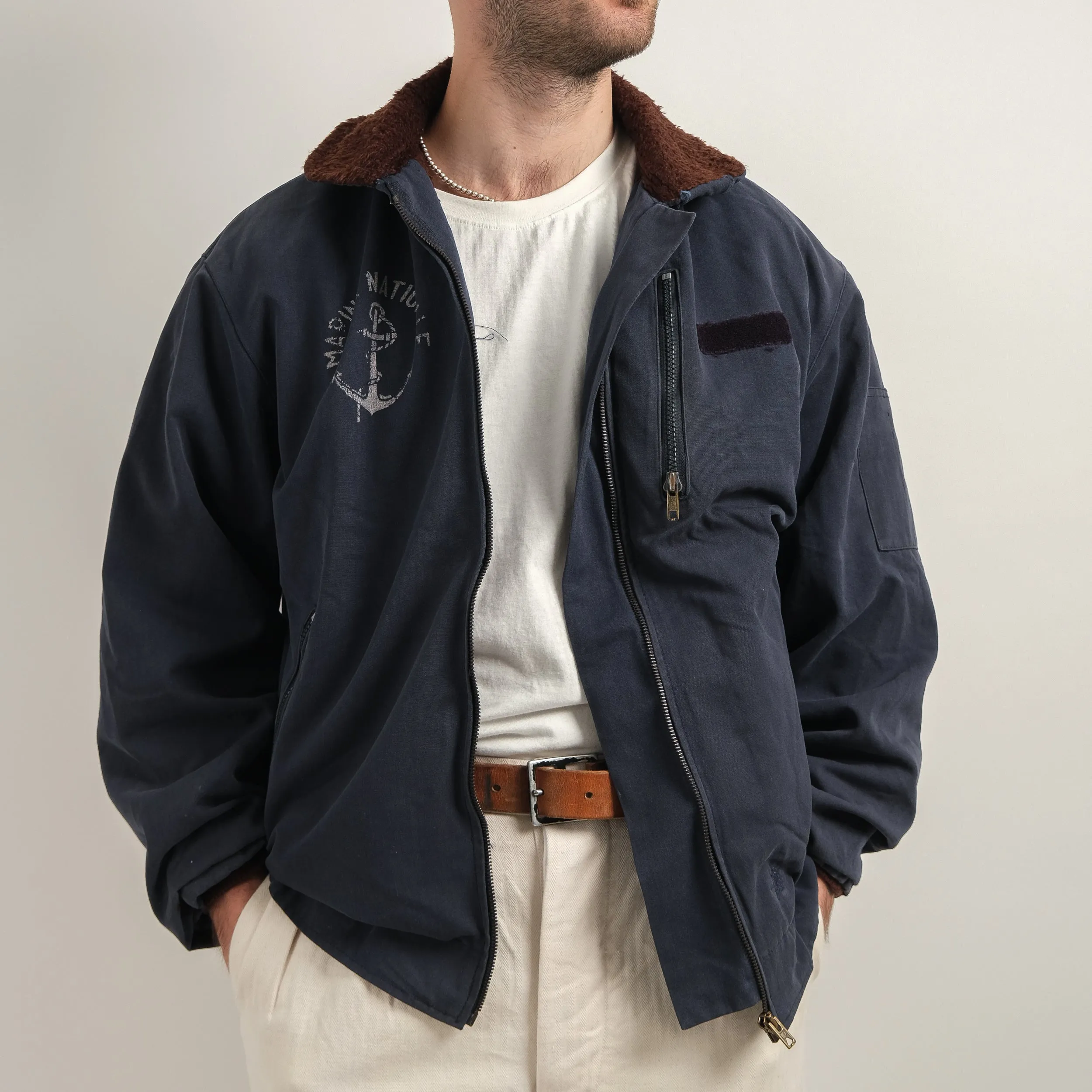 70'S NAVY FRENCH DECK JACKET