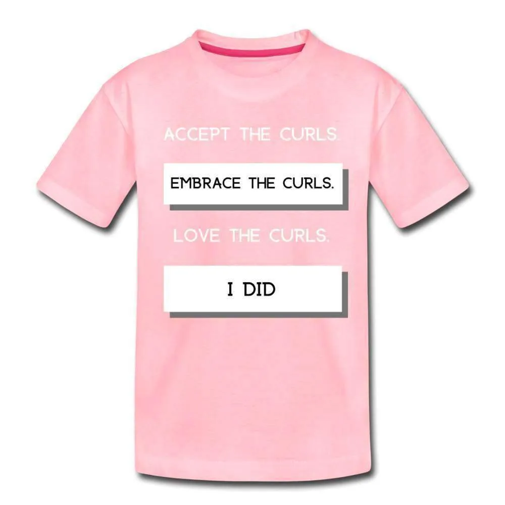 Accept The Curls Girls Youth T-Shirt