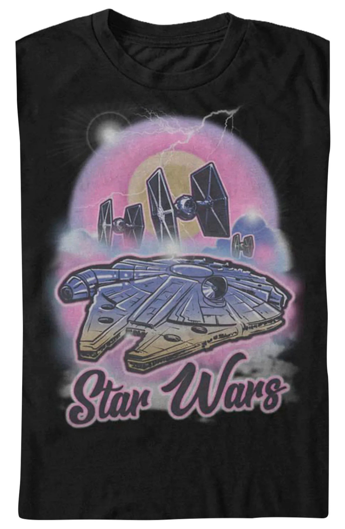 Airbrush Millennium Falcon Star Wars T-Shirt