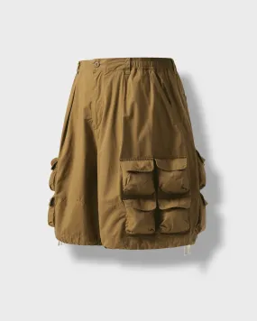 Anglan Slather Utility Pocket Half Pants - Beige