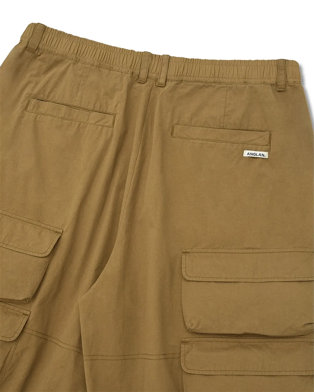 Anglan Slather Utility Pocket Half Pants - Beige