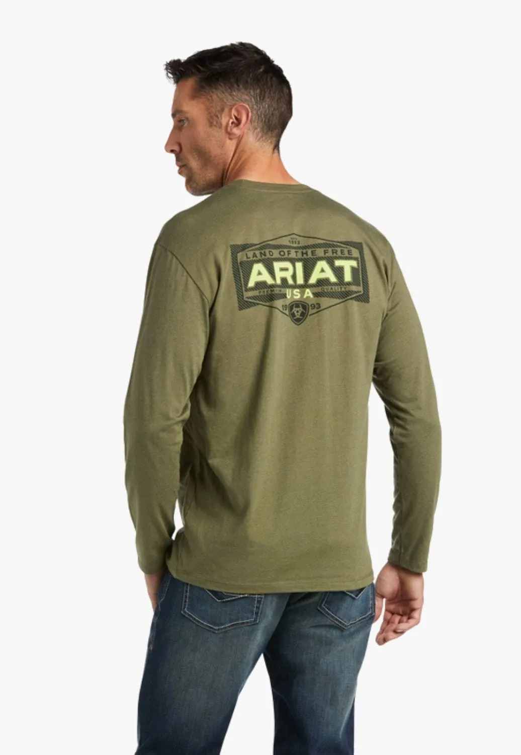 Ariat Mens Ariat Land Longsleeve T-Shirt