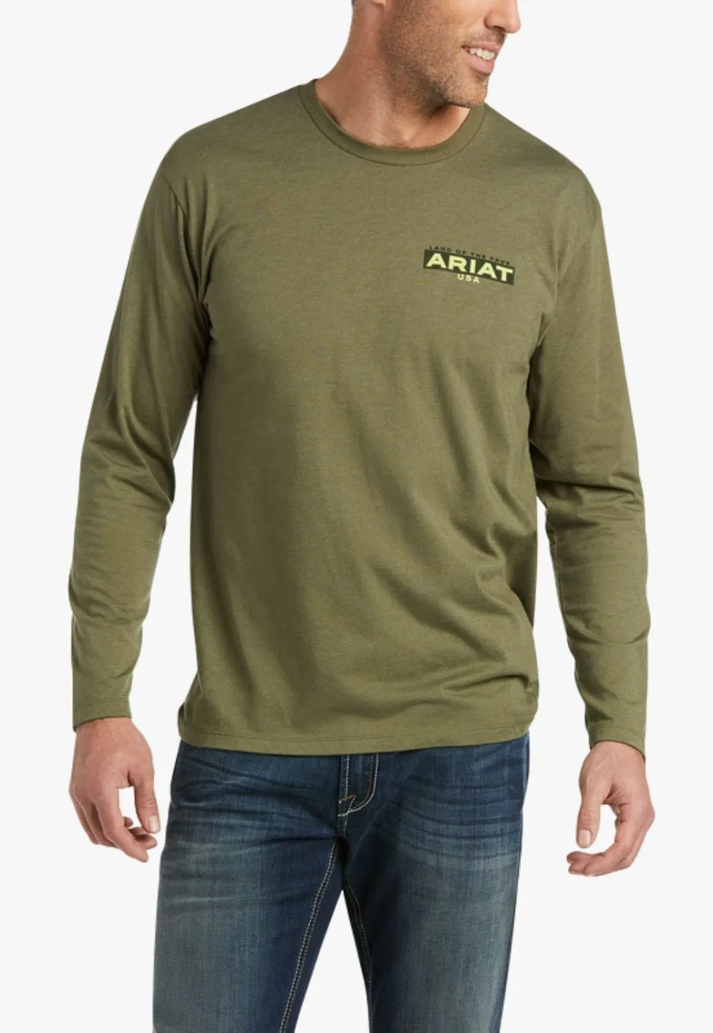 Ariat Mens Ariat Land Longsleeve T-Shirt