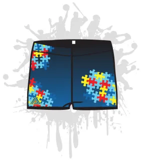 Autism Women's Compression Shorts