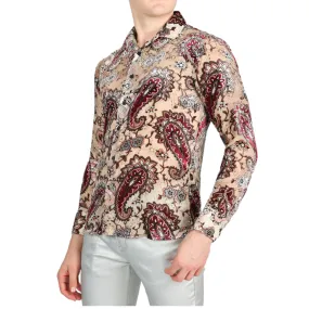 BARABAS: The Last Flower Velvet Dress Shirt 2SVL03