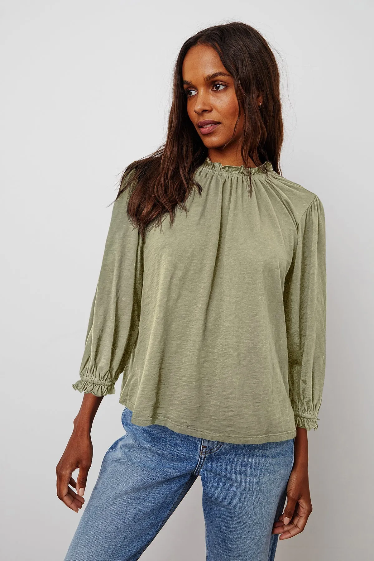 BARBARA 3/4 SLEEVE TOP