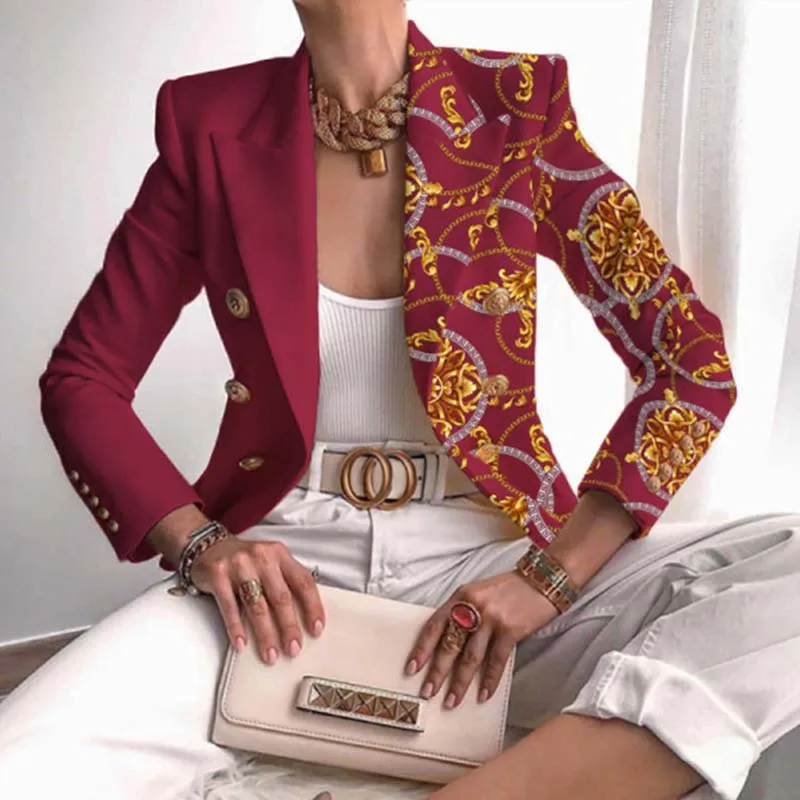 BerriesJam - Autumn Luxury Lilac Blazer Elegant Business Jackets