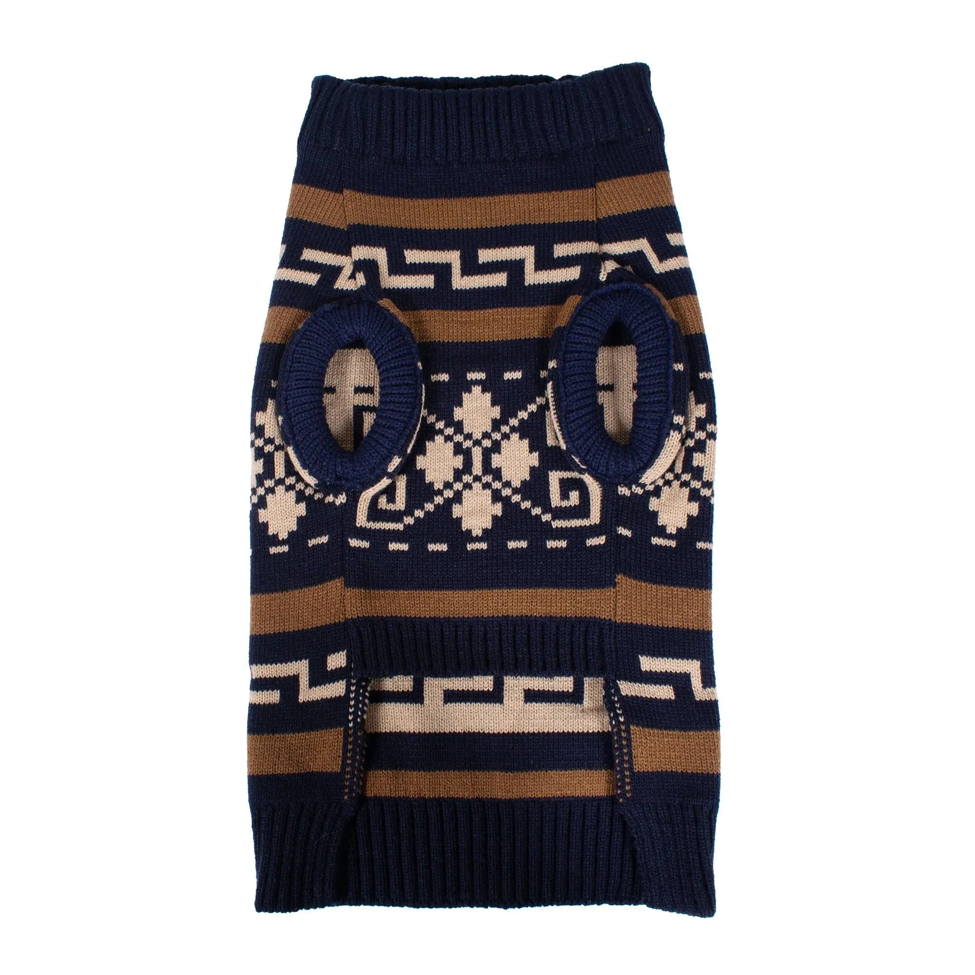 Big LeBarkski Westerley Navy Knitted Dog Sweater