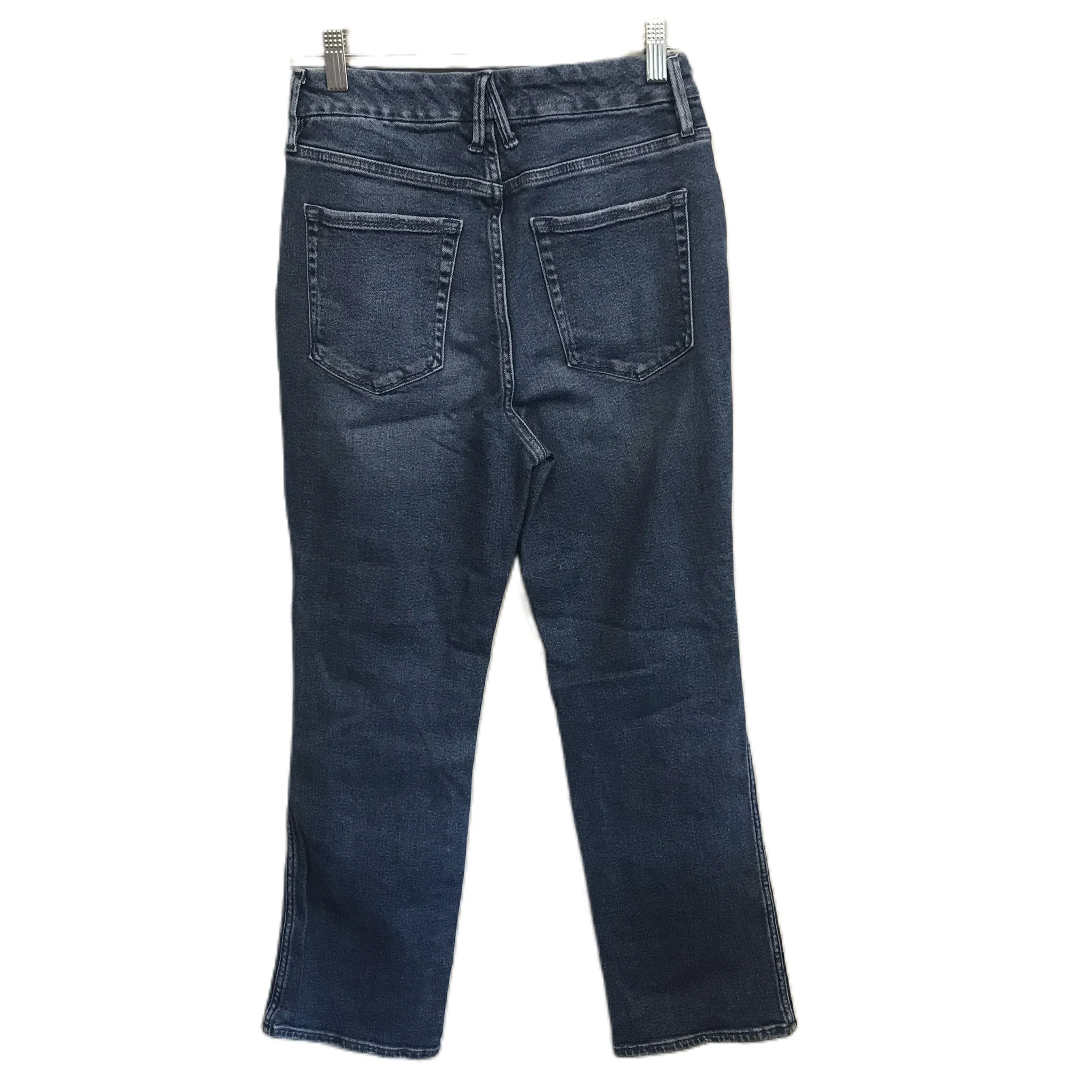 Blue Denim Jeans Straight By Good American, Size: 8