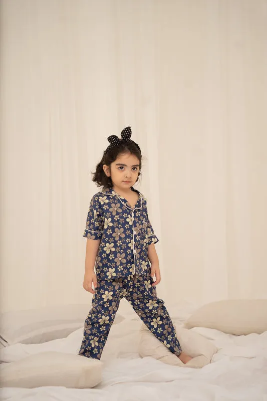 Blue Florals Nightsuit