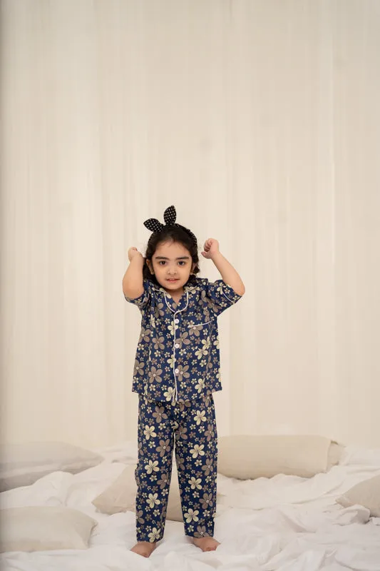 Blue Florals Nightsuit