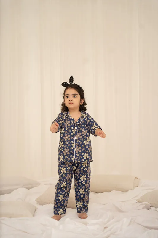 Blue Florals Nightsuit