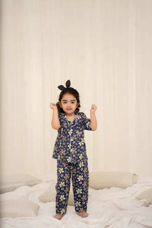 Blue Florals Nightsuit