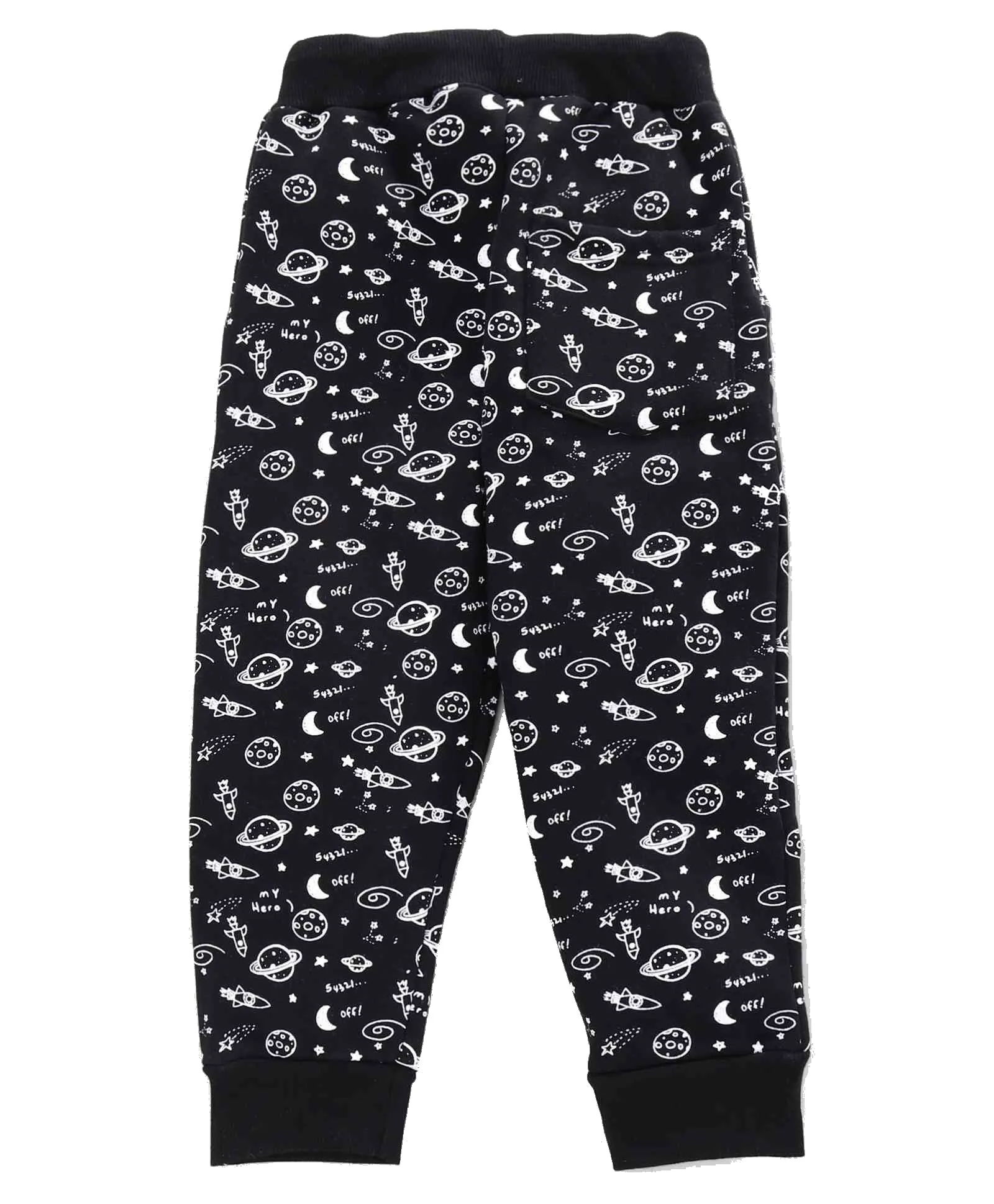 Boys Sporty AOP Print Fleece Track Pant