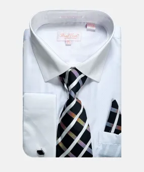 Bruno Conte Regular Fit Dress Shirt Combo - White