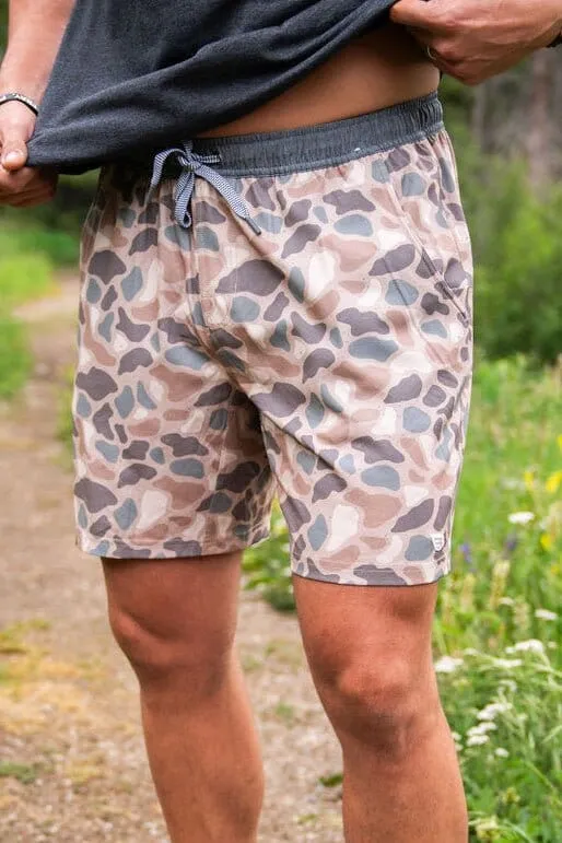 Burlebo 7" Pintail Camo Athletic Shorts