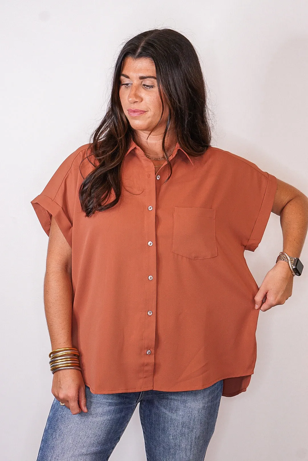 Button Down Perfection Clay Top