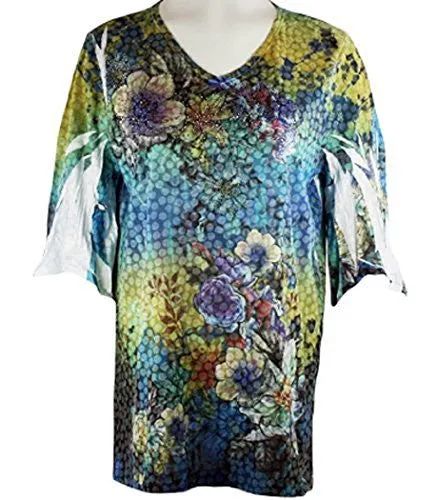 Cactus Fashion - Fairytale Garden, Rhinestones, Sublimation Tunic