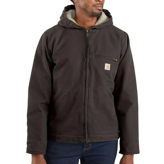 Carhartt Washed Duck Jacket - Sherpa Lined Big/Tall