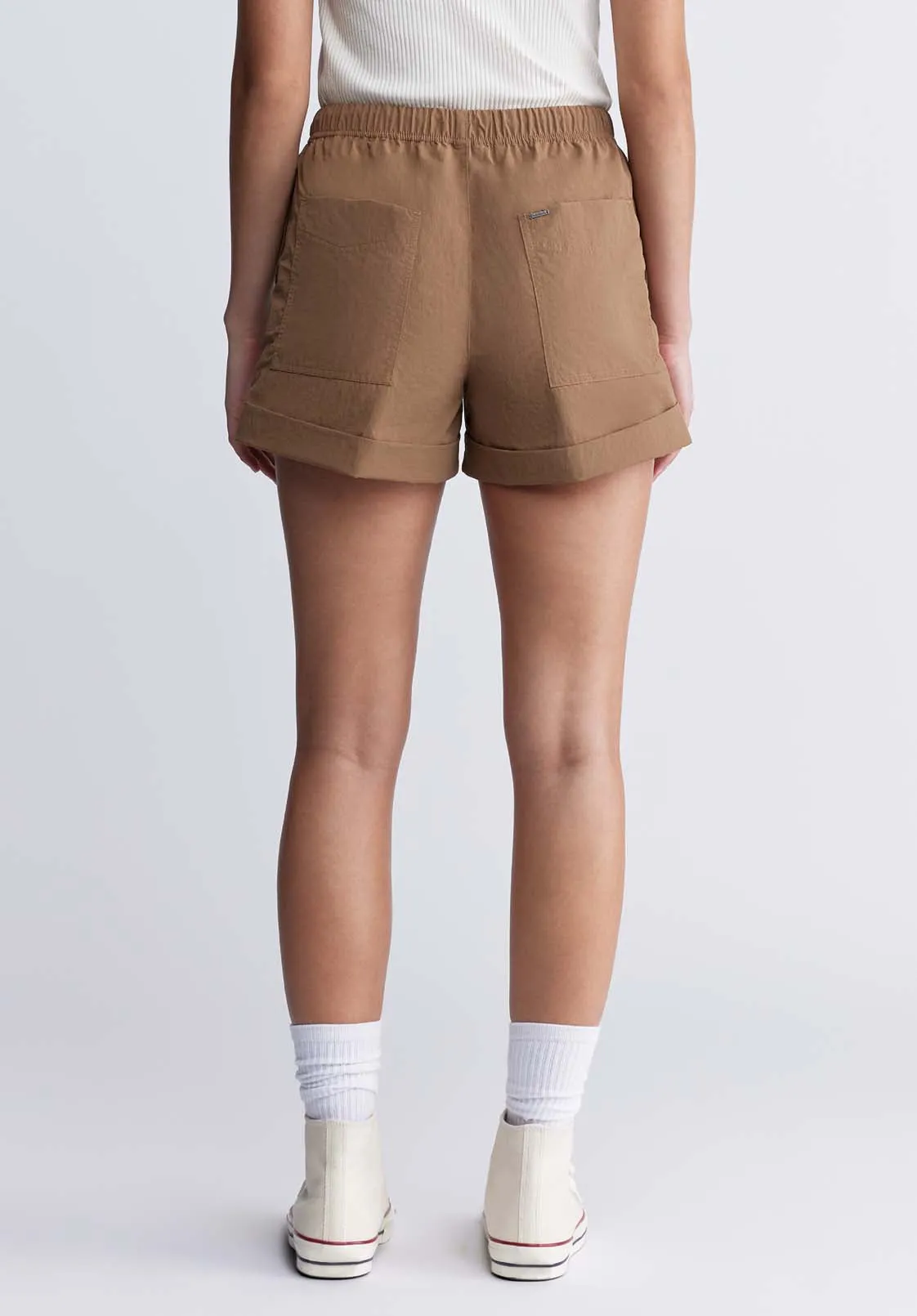 Casiane Women’s drawstring Shorts in Vintage Caramel - WB0004P