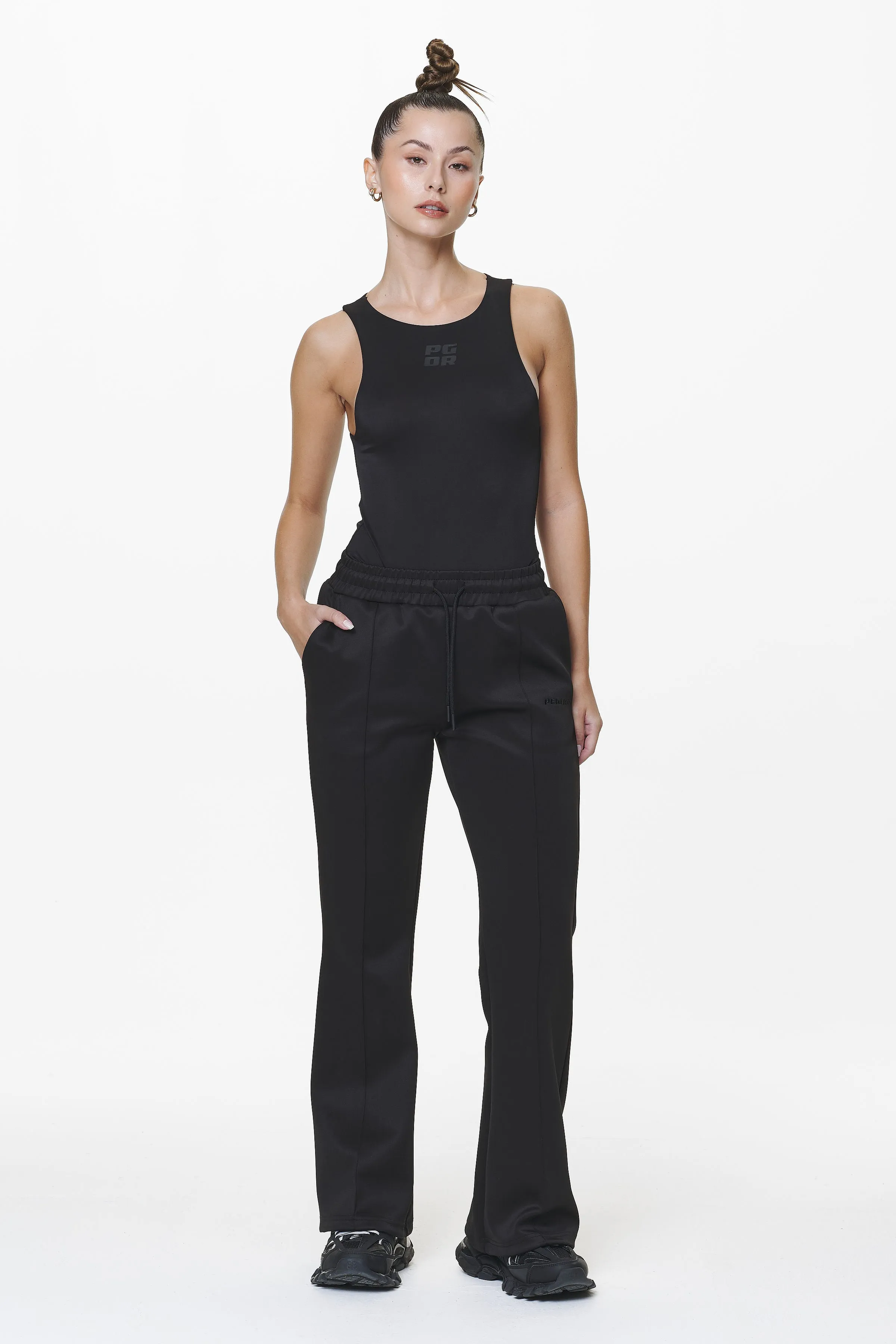 Clair Flared Track Pants Black