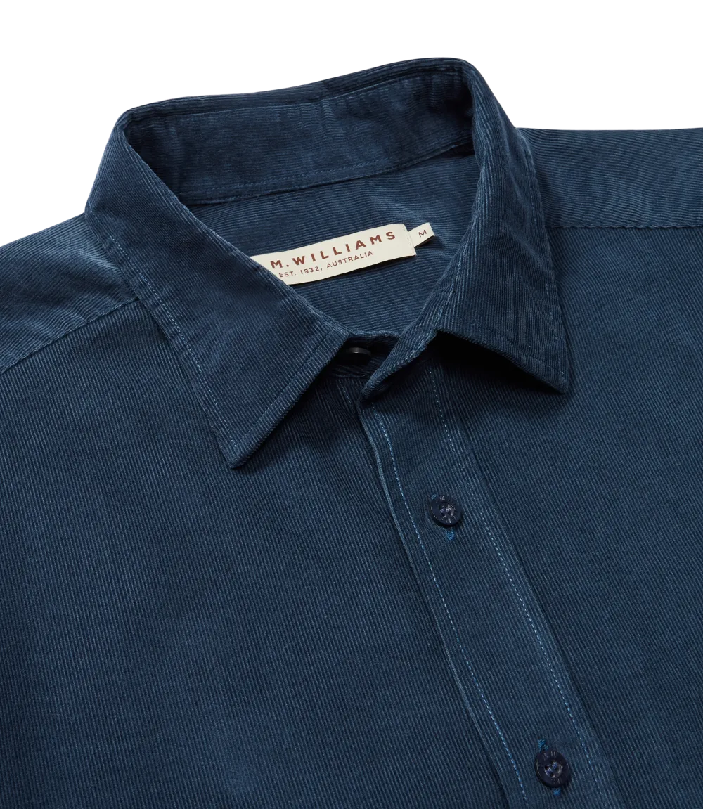 Classic Shirt - Corduroy - Navy Blue