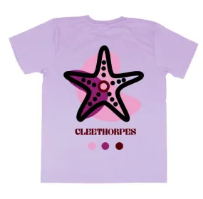 CLEETHORPES   StarFish T-shirt - Lilac -