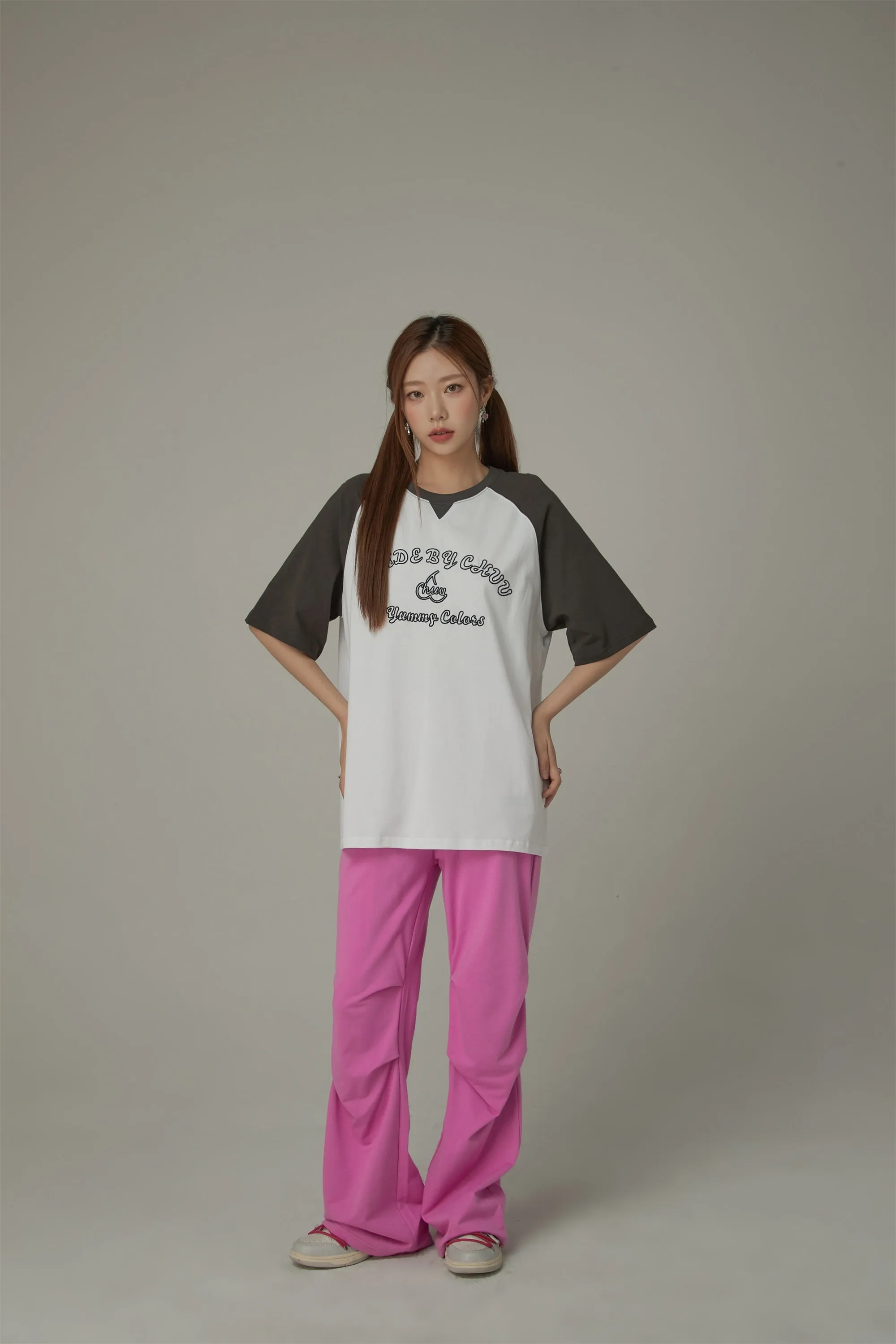 Color Blocked Yummy Colors Loose Fit T-Shirt