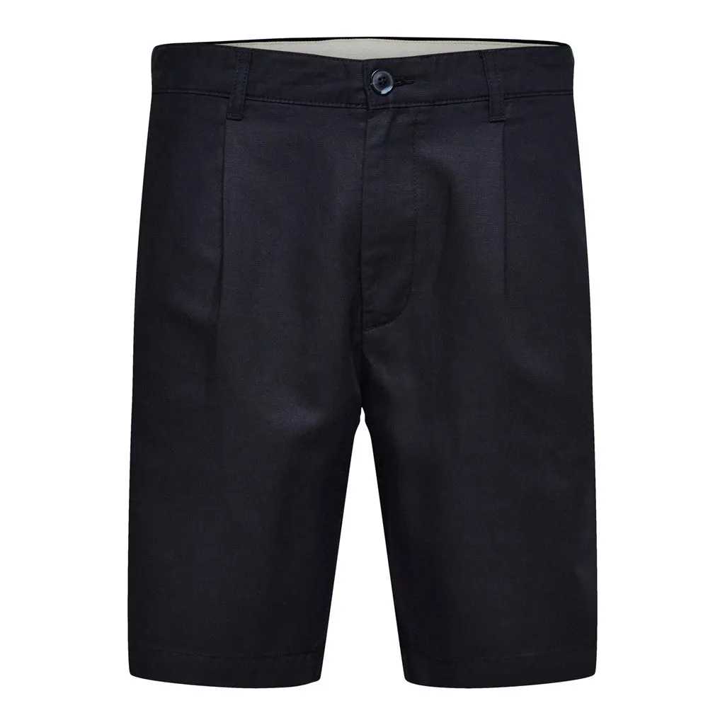 COMFORT-JONES LINEN SHORTS  -black