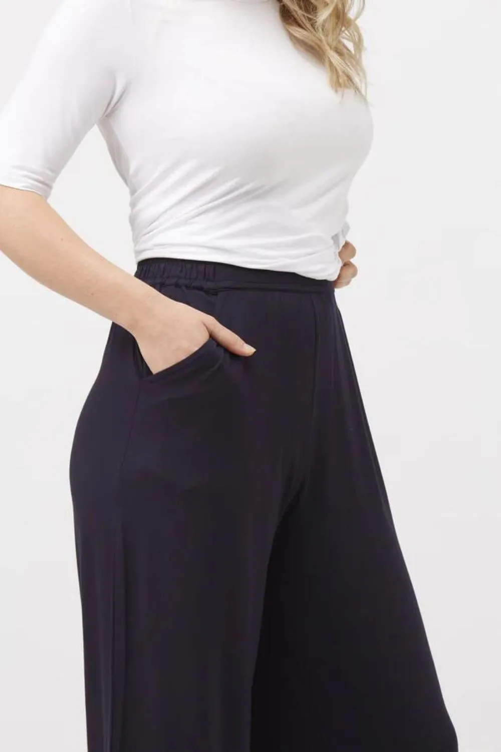 Culotte Resort Pant | Navy