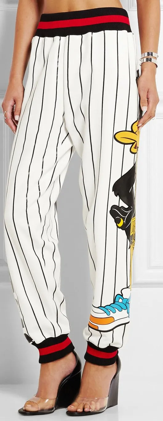 'Daffy Duck' Printed Jersey Pants