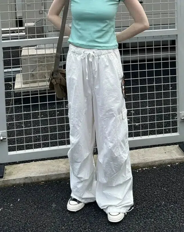 Drawstring Loose Track Pants