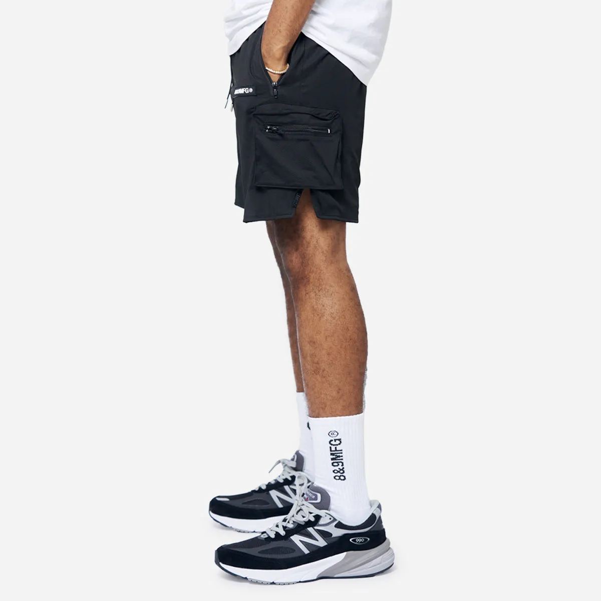 Everyday Mesh Cargo Shorts Black