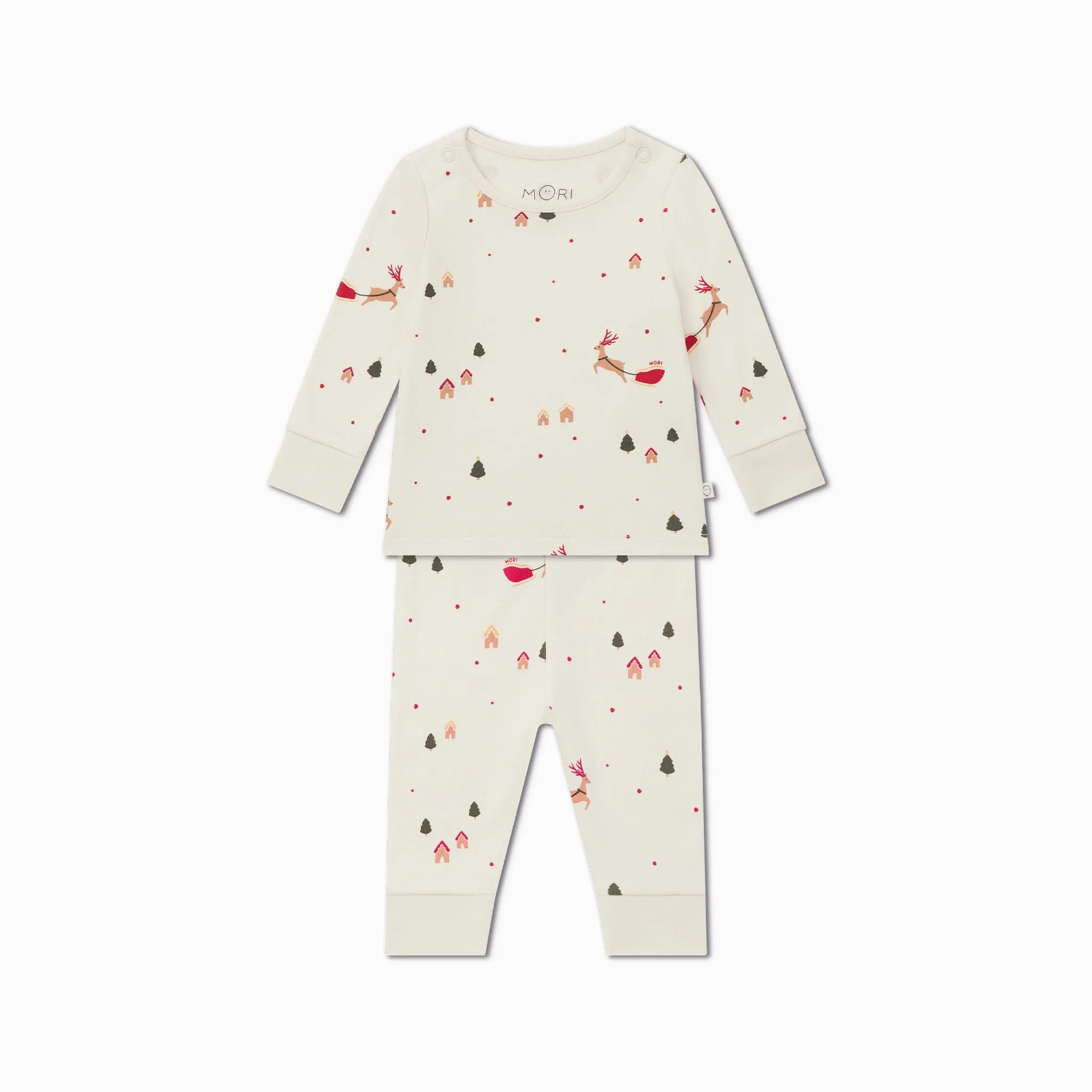 Festive Print Pajama Set