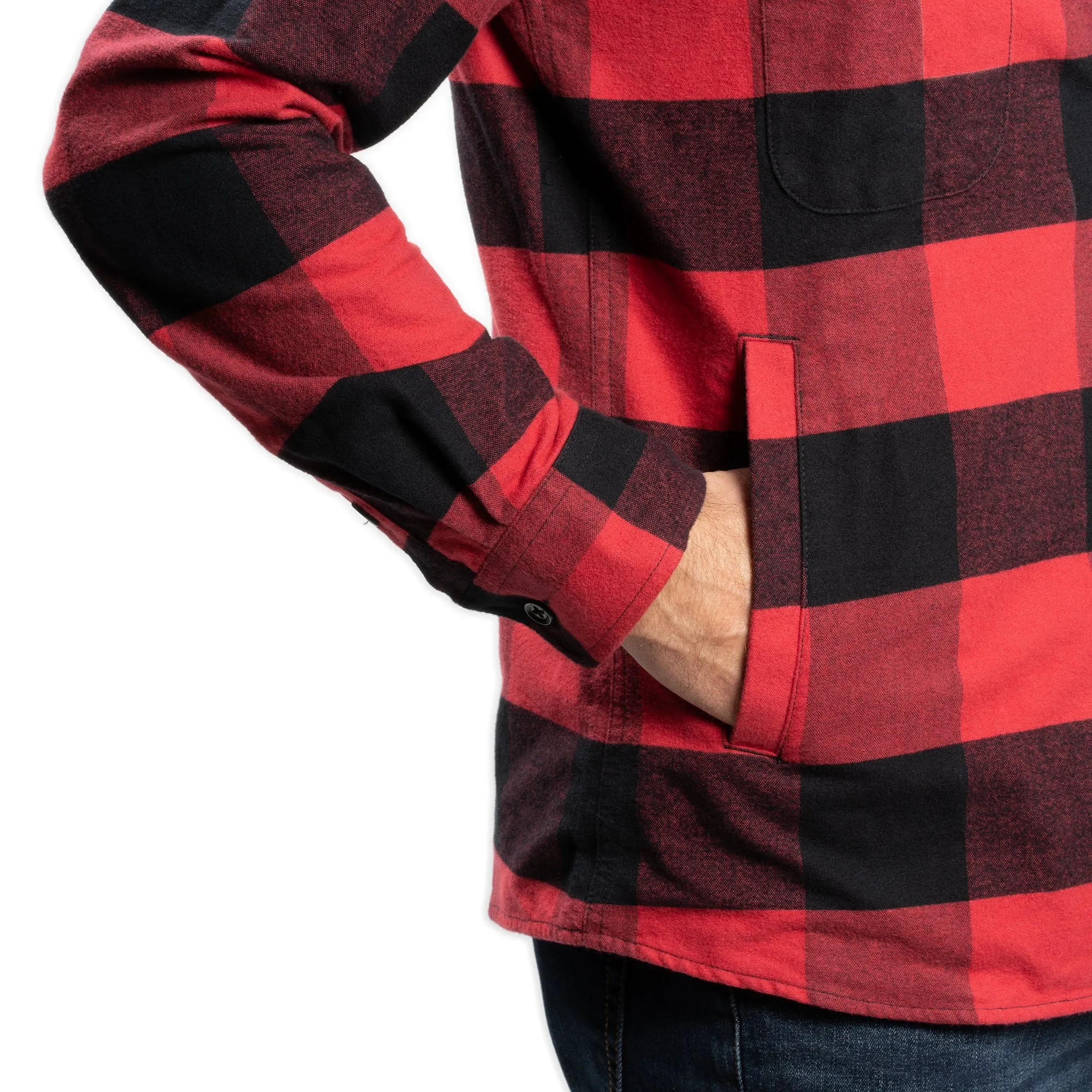 Flannel Shirt Jackets - Buffalo Plaid