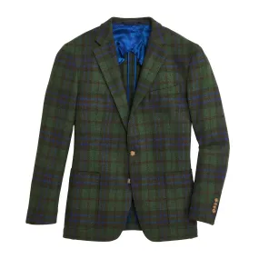 Fox Brothers Forest/Marina Plaid Sport Coat - Dark Forest