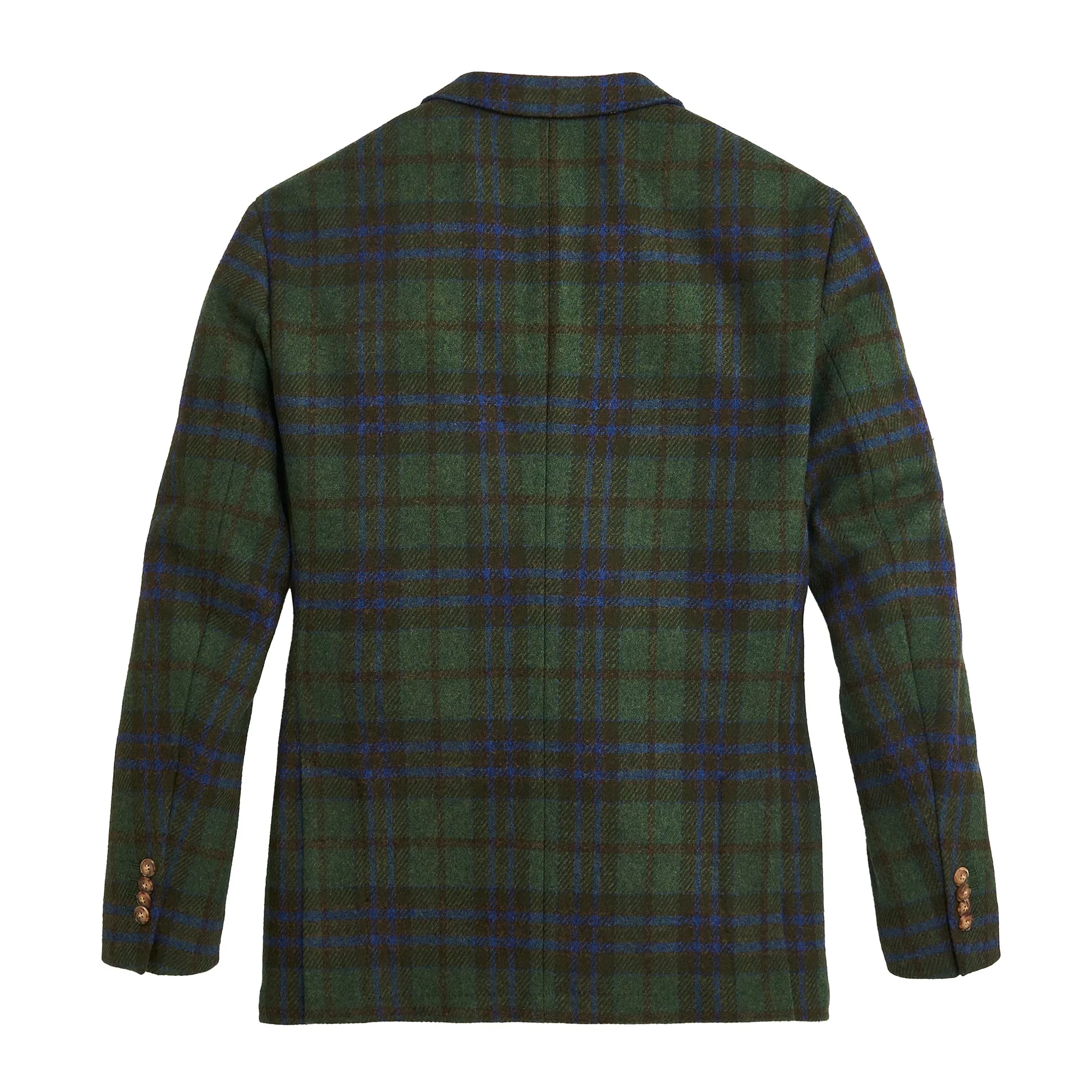 Fox Brothers Forest/Marina Plaid Sport Coat - Dark Forest