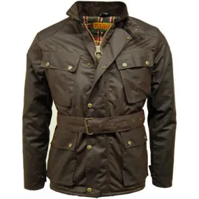 Game Speedway Quilted wax biker - Brown