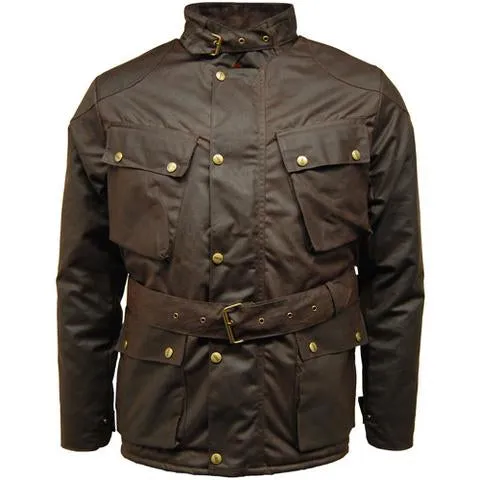 Game Speedway Quilted wax biker - Brown