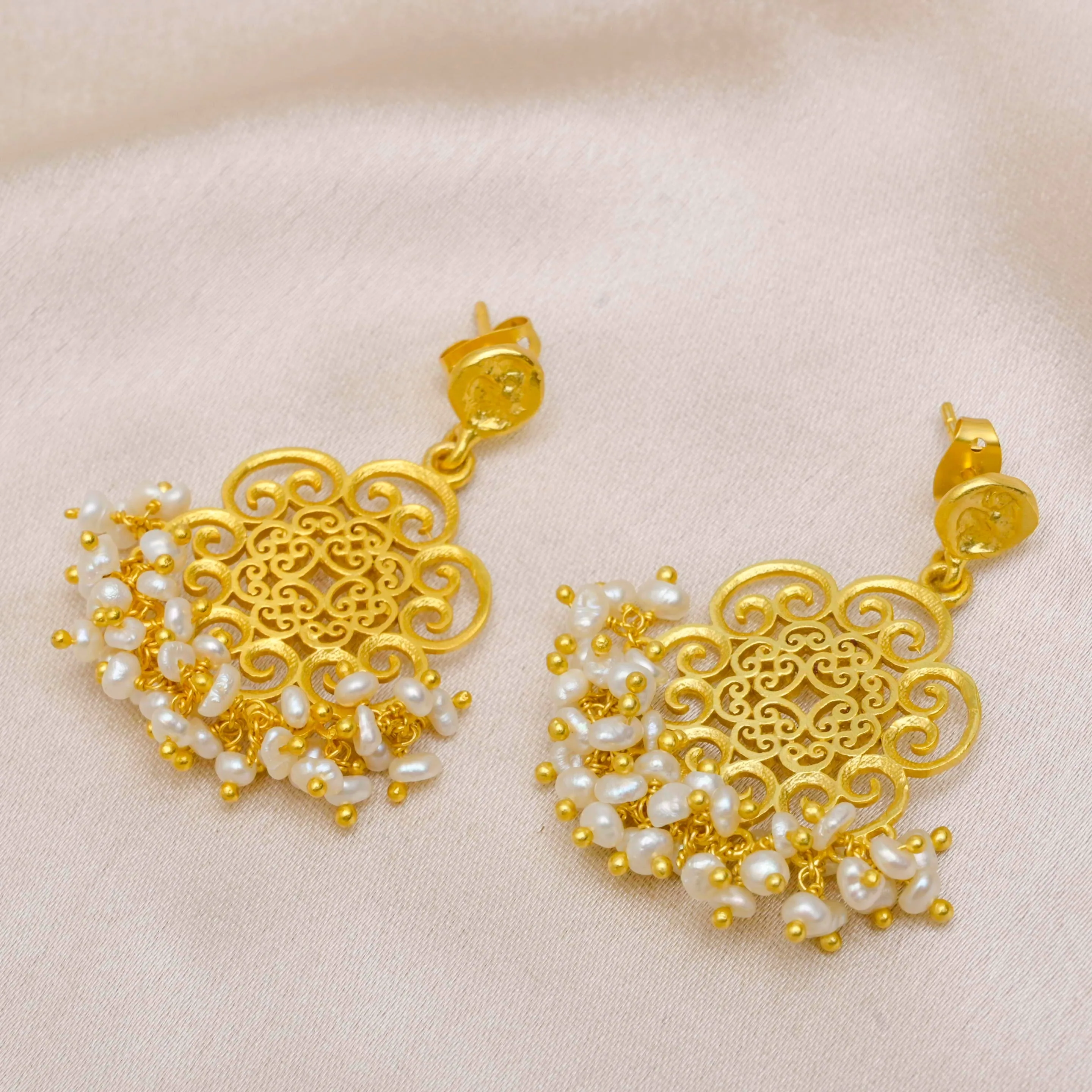 Gold Blossom Earrings