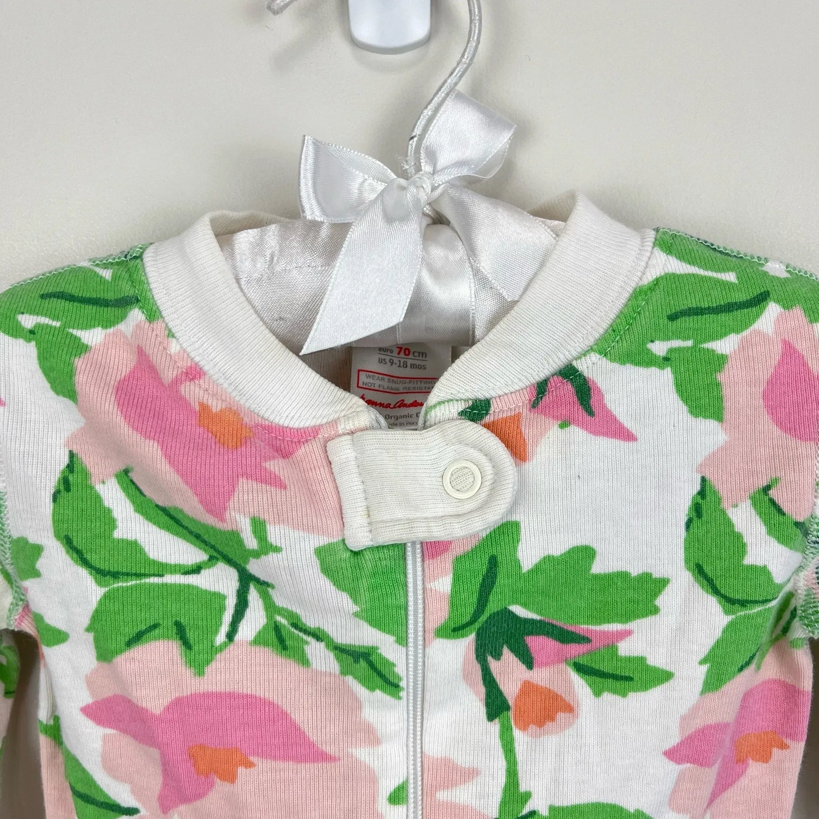 Hanna Andersson Floral Pajamas 70 cm 9-18 Months