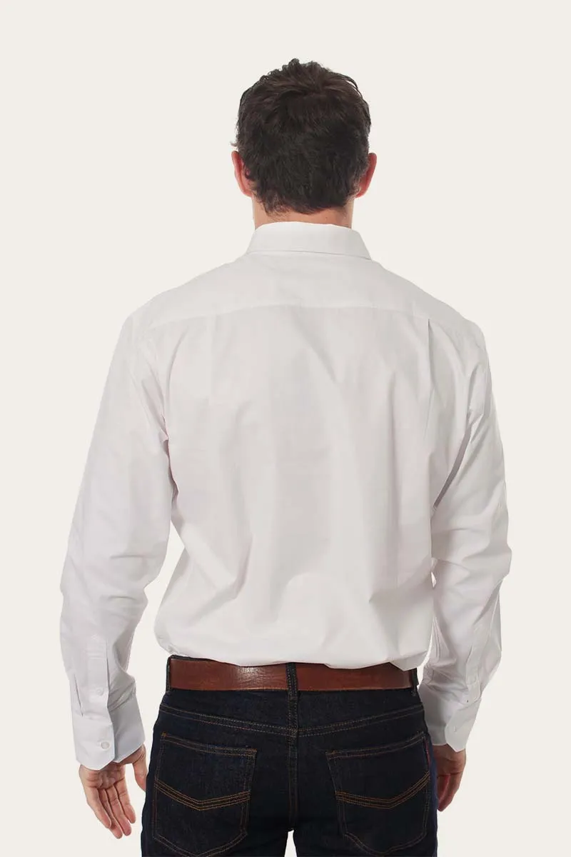 Heritage Mens Plain Dress Shirt - White