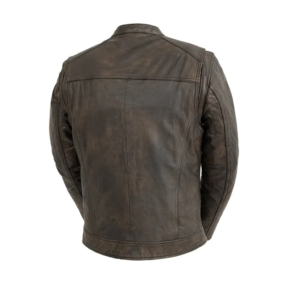 Hipster Men's Motorcycle Leather Jacket