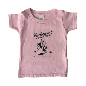 Kid's Pink Toddler Rockmount Bronc 100% Cotton Western T-Shirt