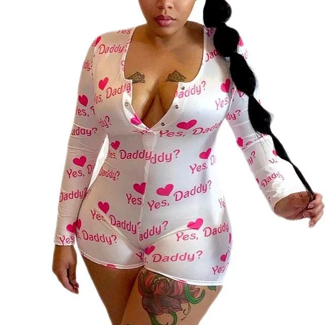 Long Sleeve Women Pajamas Onesie for Adults