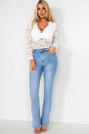 Lydia Blue Flared Jeans